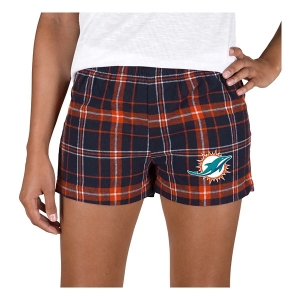 Women's Miami Dolphins Concepts Sport Ultimate Short Shorts Large Navy/Orange