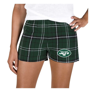 Women's New York Jets Concepts Sport Ultimate Short Shorts Small Hunter Green/Black