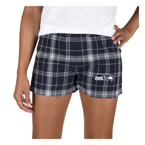 Women's Seattle Seahawks Concepts Sport Ultimate Short Shorts Large Navy/Grey