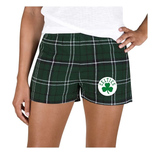 Women's Boston Celtics Concepts Sport Ultimate Shorts Small Hunter Green/Black