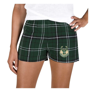 Women's Milwaukee Bucks Concepts Sport Ultimate Shorts Small Hunter Green/Black