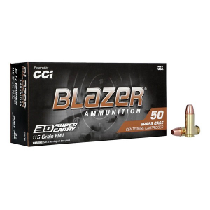 Blazer Ammunition Blazer Brass FMJ Handgun Ammunition