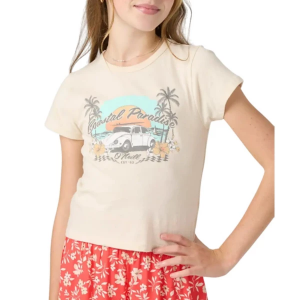 Girls' O'Neill Coastal Paradise T-Shirt XLarge Tapioca