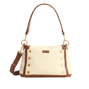 Hammitt Bryant Medium Crossbody Courtyard Cream/Brushed Gold