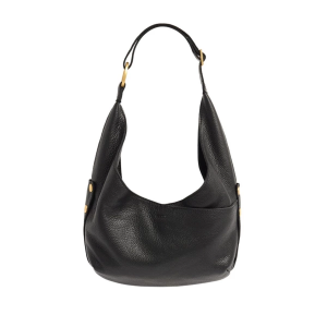 Hammitt Tom Zip Medium Handbag Black/Brushed Gold Red Zip
