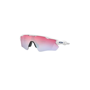 Men's Oakley Radar EV Path Prizm Sunglasses Polished White/Prizm Sapphire Snow