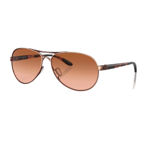 Women's Oakley Feedback Sunglasses Rose Gold/VR50 Brown Gradient