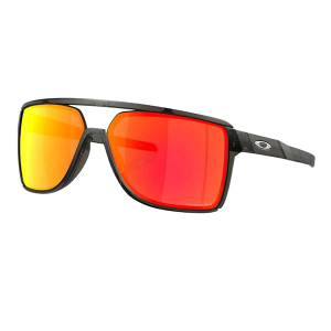 Men's Oakley Castel Prizm Sunglasses Matte Grey Smoke/Prizm Ruby
