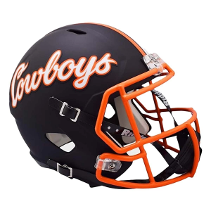 Riddell Oklahoma State Cowboys Script Full Size Replica Speed Helmet