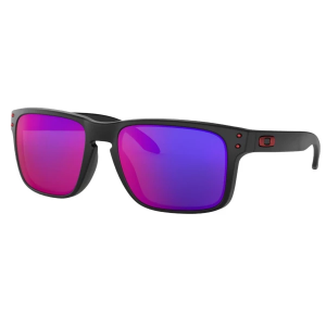 Men's Oakley Holbrook Sunglasses Matte Black/Red Iridium