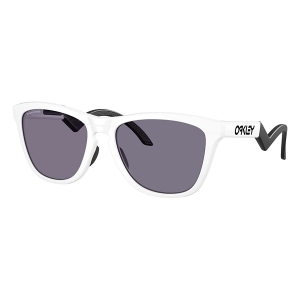 Men's Oakley Frogskins Hybrid Prizm Sunglasses Matte White/Prizm Grey