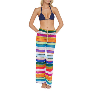 Women's PQ Swim Bree Boho Swim Bottoms Contemporary Medium Calypso