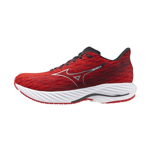 Men's Mizuno Wave Rider 28 Running Shoes sneakers-athletic-shoes 10.5 Regular High Risk Red/White