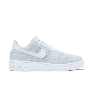 Men's Nike Air Force 1 Flyknit 2.0 Sneakers sneakers-athletic-shoes 9 Regular White/Pure Platinum/Pure Platinum/White