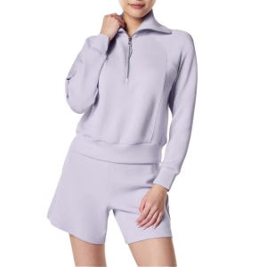 Women's Spanx AirEssentials 1/2 Zip Pullover 1X Violet Air