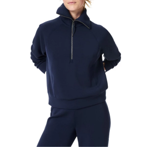 Women's Spanx AirEssentials 1/2 Zip Pullover 2X Timeless Navy