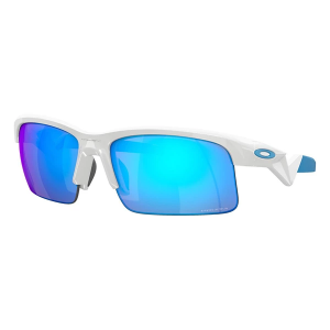 Men's Oakley Oakley Youth Capacitor Sunglasses Prizm Sunglasses Polished White/Prizm Sapphire