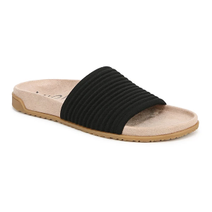 Women's Vionic Evie Knit Sandals 7.5 Black Fabric