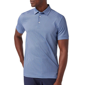 Men's Mizzen+Main Versa Polo 2XLarge Light Blue Multi Circle