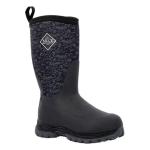 Muck Rugged II Rain Boots Outdoor Youth 10 Black/Mountain Terrain Print