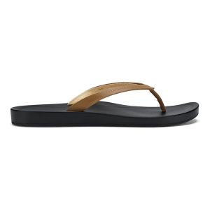Women's OluKai Lalahi Flip Flop Sandals 11 Tan / Lava Rock