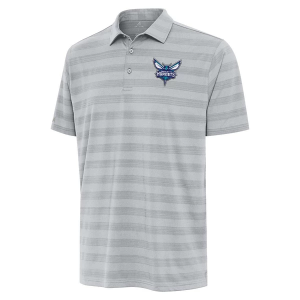 Charlotte Hornets Tunnel Antigua Polo Small Grey Multi
