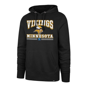 Minnesota Vikings 47 Brand Packed Hoodie Large Black