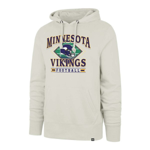 Minnesota Vikings 47 Brand Headline Hoodie Small Dune
