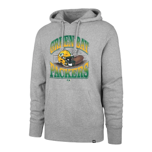 Green Bay Packers 47 Brand Regional Headline Hoodie Large Grey Heather