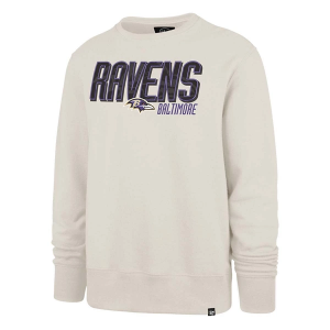 Baltimore Ravens 47 Brand Headline Crewneck Small Dune