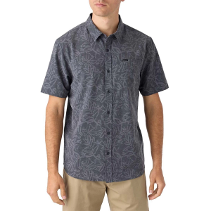 Men's O'Neill Trvlr Traverse Relaxed Fit Print Button Up Shirt Medium Graphite