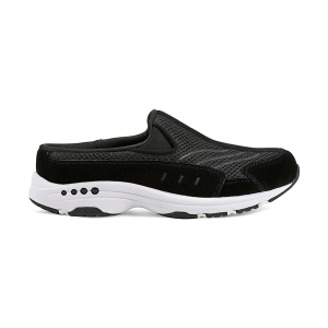 Women's Easy Spirit Traveltime Casual Clogs Narrow 9.5 Black/White