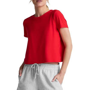 Women's Beyond Yoga Featherweight Supreme Cropped T-Shirt XLarge Candy Apple Red