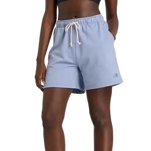 Women's New Balance Athletics French Terry Shorts XLarge Blue