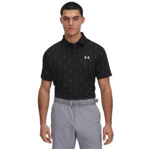 Men's Under Armour T2G 2.0 Printed Polo Medium Black/Summit White