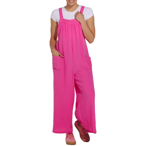 Women's Ces Femme Bow Jumpsuit Small Pink