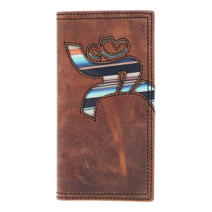 Hooey Hawk Rodeo Bifold Wallet Brown
