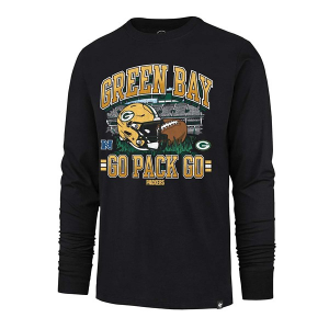 Green Bay Packers 47 Brand Regional Long Sleeve T-Shirt Medium Black