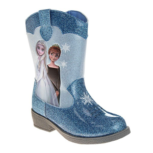 Josmo Disney Frozen Anna and Elsa Western Boots Outdoor Toddler 10T Blue