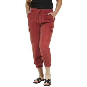 Women's DRESS FORUM Washed Jogger Pants Small Rust