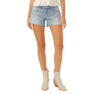 Women's Silver Jeans Co. Boyfriend Mid Rise Jean Shorts 32 Indigo 179