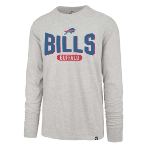 Buffalo Bills 47 Brand Outstretch Long Sleeve T-Shirt Small Grey Heather