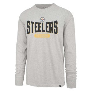 Pittsburgh Steelers 47 Brand Outstretch Long Sleeve T-Shirt Medium Grey Heather