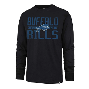 Buffalo Bills 47 Brand Wide Out Long Sleeve T-Shirt Large Black