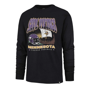 Minnesota Vikings 47 Brand Regional Long Sleeve T-Shirt 2XLarge Black