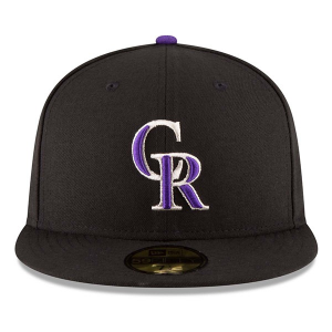 Colorado Rockies New Era On Field Fitted Hat 8 Black