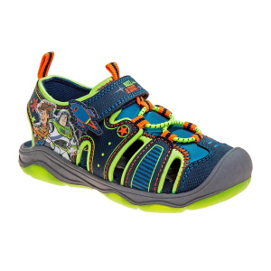 Josmo Disney Pixar Toy Story Closed Toe Sandals Toddler 10T Navy/Lime