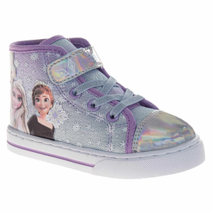 Josmo Disney Frozen Anna and Elsa High Top Sneakers sneakers-athletic-shoes Toddler 7T Regular Purple