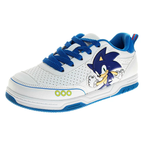 Kids' Josmo Sonic the Hedgehog Sneakers sneakers-athletic-shoes Little 4 Regular White