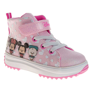 Josmo Disney Minnie Mouse High Top Platform Sneakers sneakers-athletic-shoes Toddler 6T Regular Pink